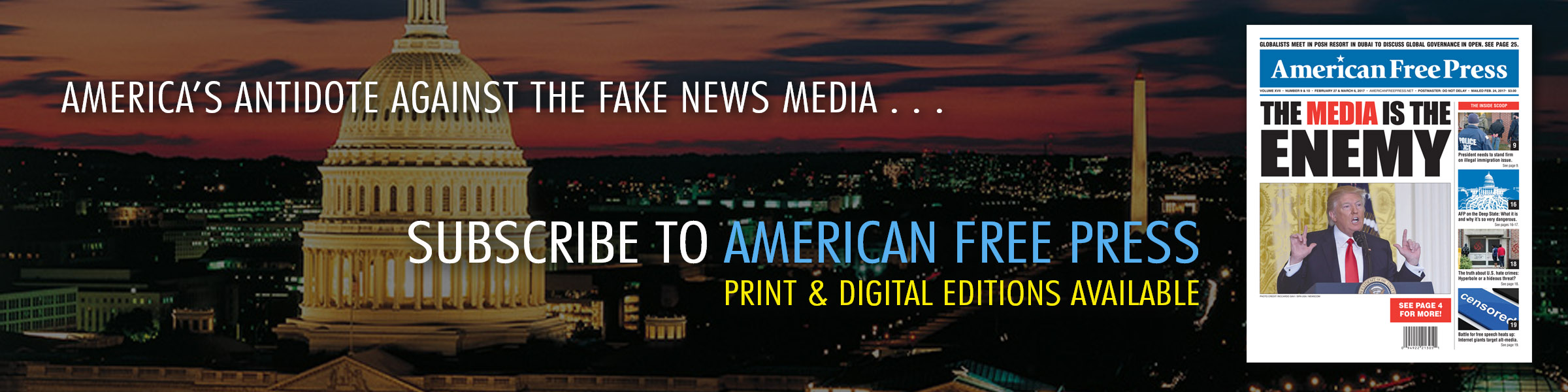 Subscribe to AFP today! Subscribe to AFP today!